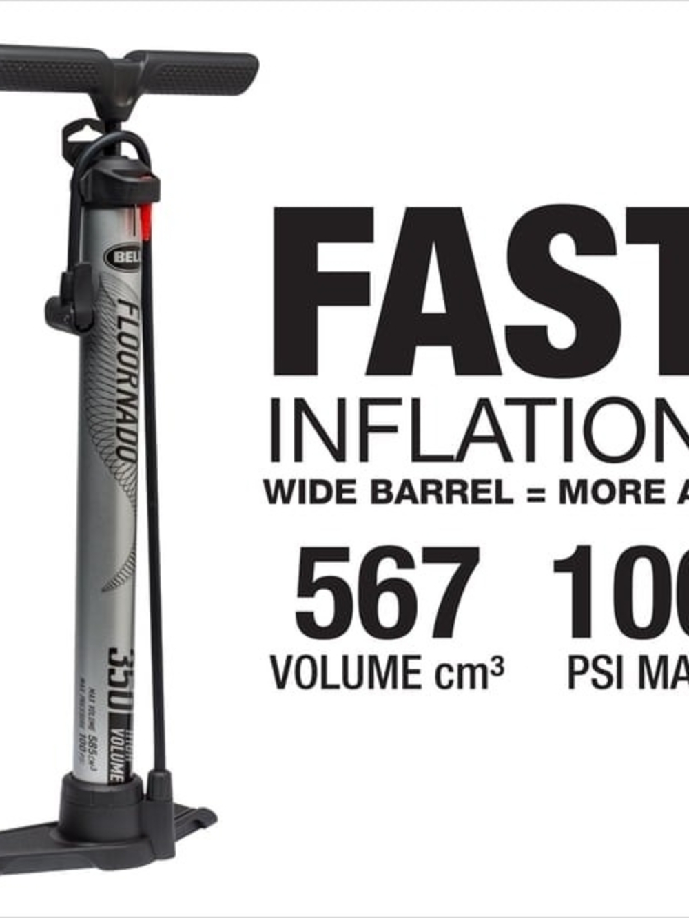 Floor Pump - Silver Handheld Inflator for Home Parties